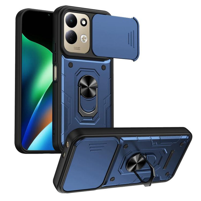 Funda para teléfono Nanshan Armor con soporte deslizante para anillo Camshield, For Redmi A7 Pro 4G / 5G 171mm, For Redmi Note 15 Pro+ 5G Global 163.3mm, For Redmi Note 15 4G / 5G Global 164mm, For Redmi K90 Pro Max / Poco F8 Ultra                     ...