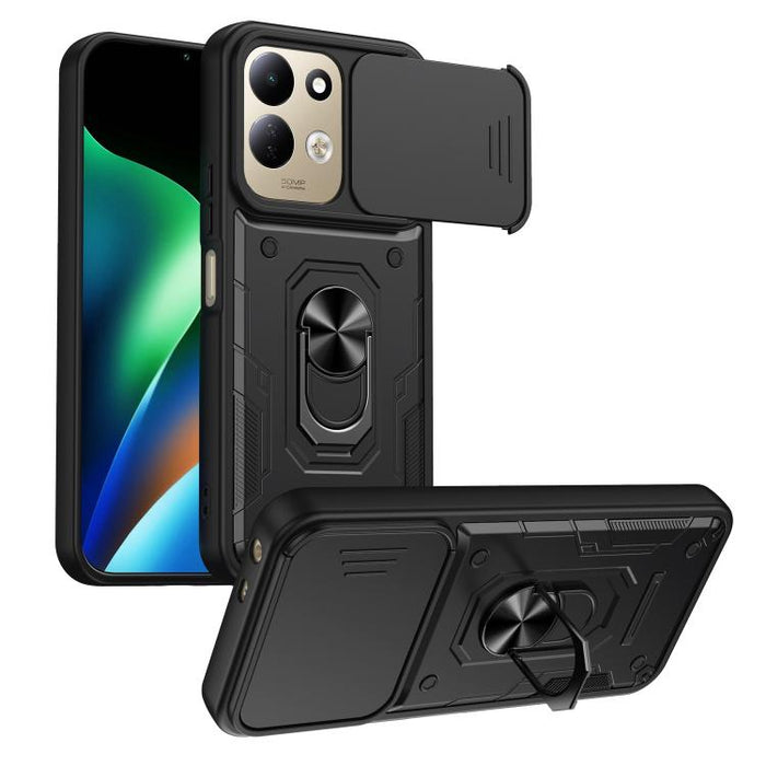 Funda para teléfono Nanshan Armor con soporte deslizante para anillo Camshield, For Redmi A7 Pro 4G / 5G 171mm, For Redmi Note 15 Pro+ 5G Global 163.3mm, For Redmi Note 15 4G / 5G Global 164mm, For Redmi K90 Pro Max / Poco F8 Ultra                     ...