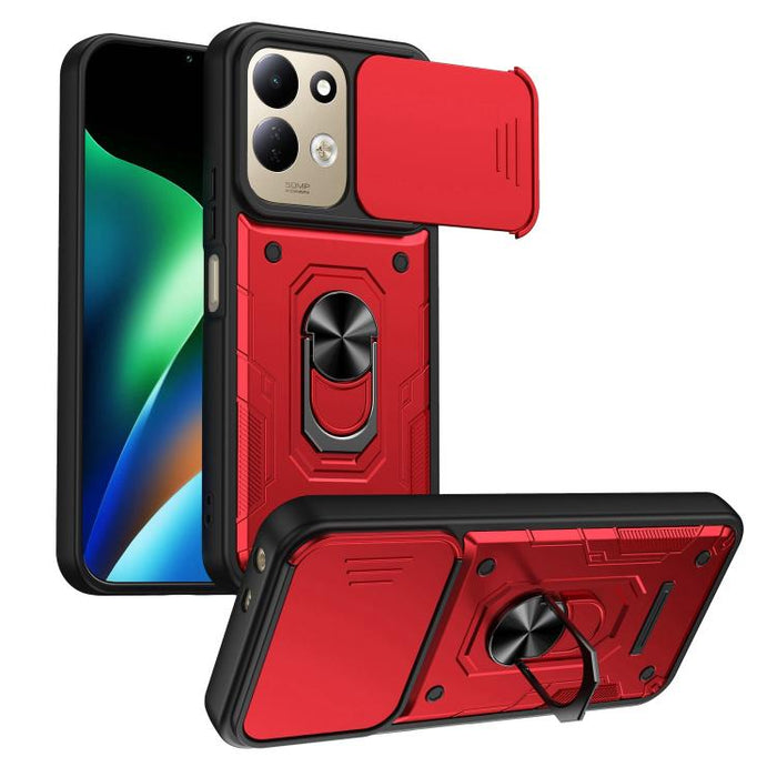 Funda para teléfono Nanshan Armor con soporte deslizante para anillo Camshield, For Redmi A7 Pro 4G / 5G 171mm, For Redmi Note 15 Pro+ 5G Global 163.3mm, For Redmi Note 15 4G / 5G Global 164mm, For Redmi K90 Pro Max / Poco F8 Ultra                     ...