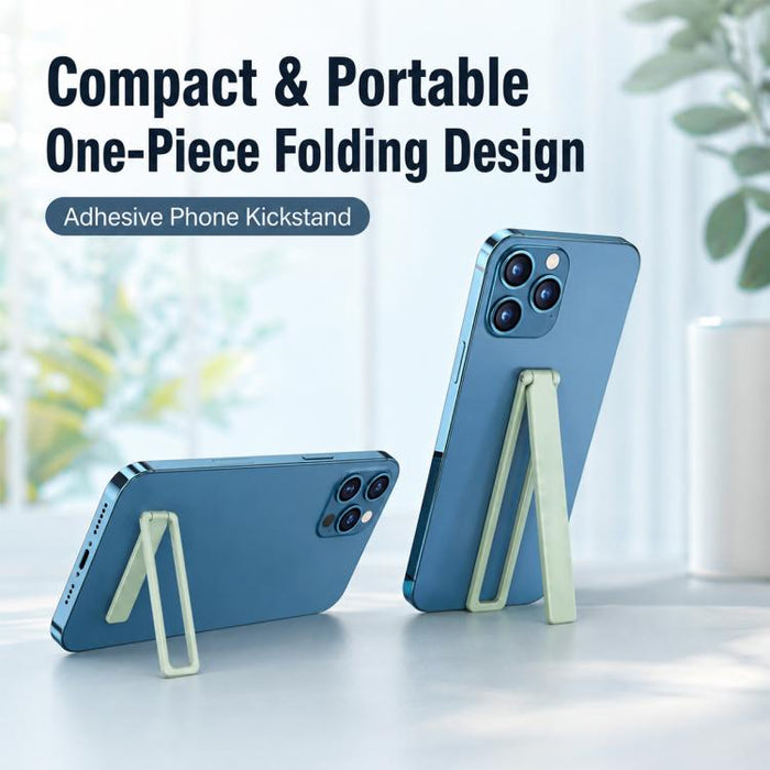 Soporte para teléfono móvil plegable ultrafino autoadhesivo