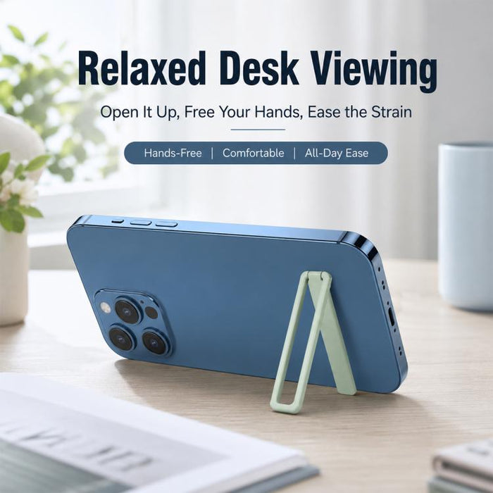 Soporte para teléfono móvil plegable ultrafino autoadhesivo