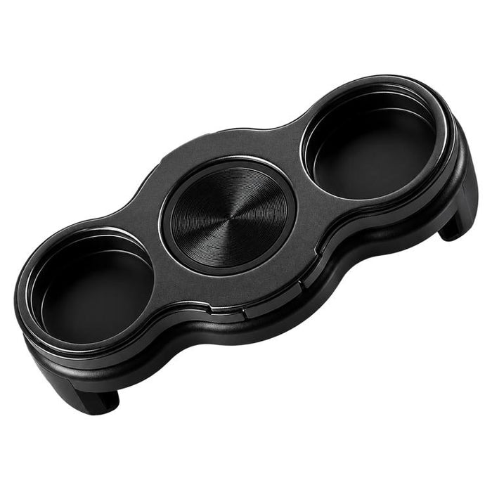 Soporte metálico plegable giratorio con clip de agarre doble de 3 dedos para teléfono