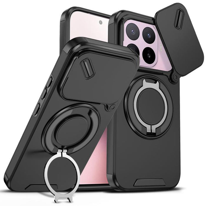 Funda para teléfono Camshield con soporte de anillo deslizante, For Xiaomi 17T Pro 5G, For Xiaomi 17T 5G