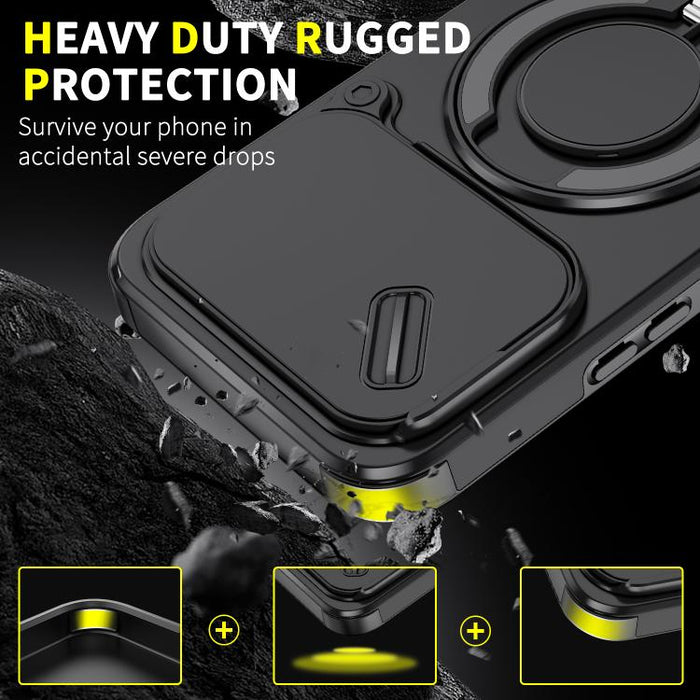 Funda para teléfono Camshield con soporte de anillo deslizante, For Xiaomi 17T Pro 5G, For Xiaomi 17T 5G