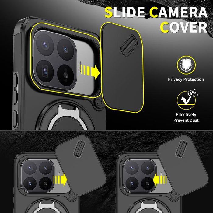 Funda para teléfono Camshield con soporte de anillo deslizante, For Xiaomi 17T Pro 5G, For Xiaomi 17T 5G
