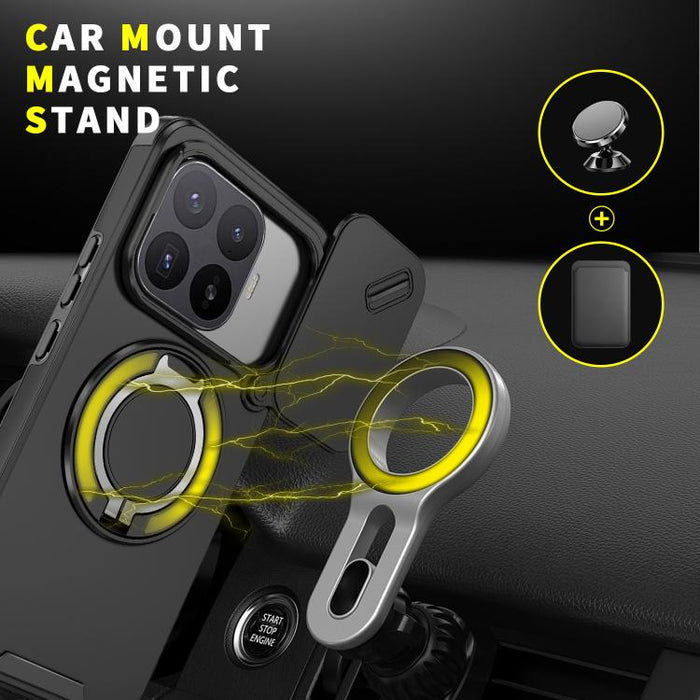 Funda para teléfono Camshield con soporte de anillo deslizante, For Xiaomi 17T Pro 5G, For Xiaomi 17T 5G