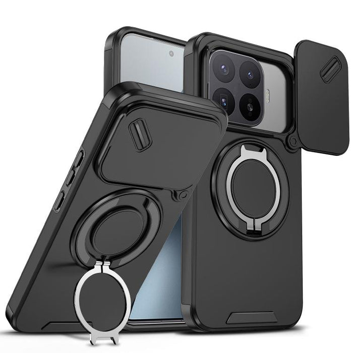 Funda para teléfono Camshield con soporte de anillo deslizante, For Xiaomi 17T Pro 5G, For Xiaomi 17T 5G