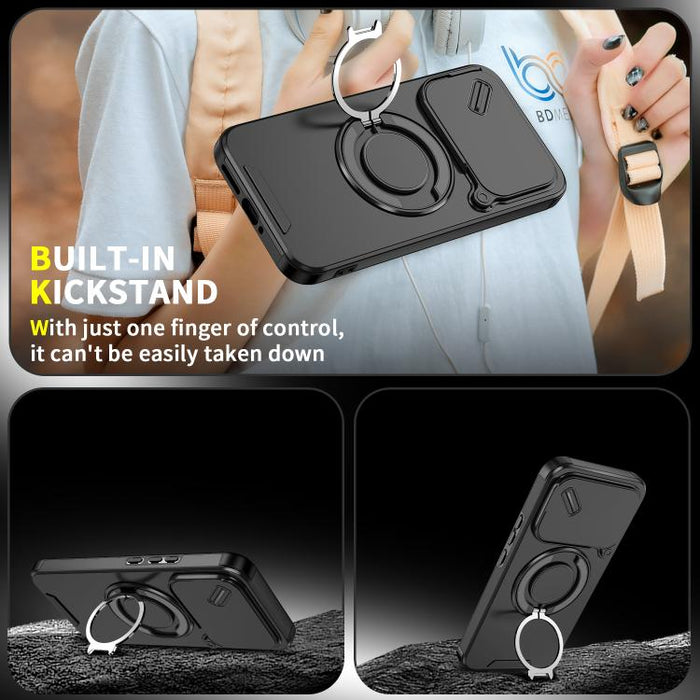 Funda para teléfono Camshield con soporte de anillo deslizante, For Xiaomi 17T Pro 5G, For Xiaomi 17T 5G