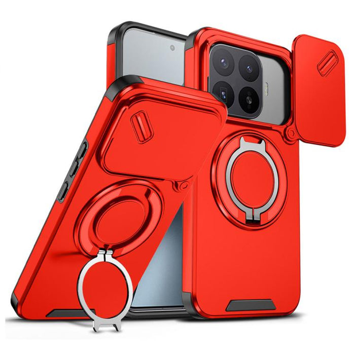Funda para teléfono Camshield con soporte de anillo deslizante, For Xiaomi 17T Pro 5G, For Xiaomi 17T 5G