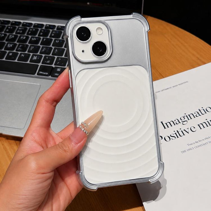 Funda magnética para teléfono con textura de ondas de agua y protector de lente., For iPhone 13 Pro Max, For iPhone 13 Pro, For iPhone 13