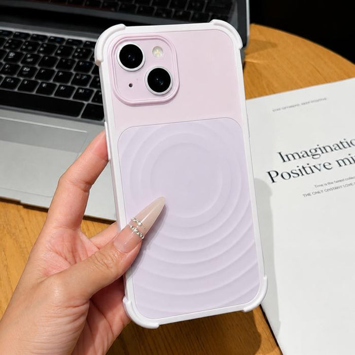 Funda magnética para teléfono con textura de ondas de agua y protector de lente., For iPhone 13 Pro Max, For iPhone 13 Pro, For iPhone 13