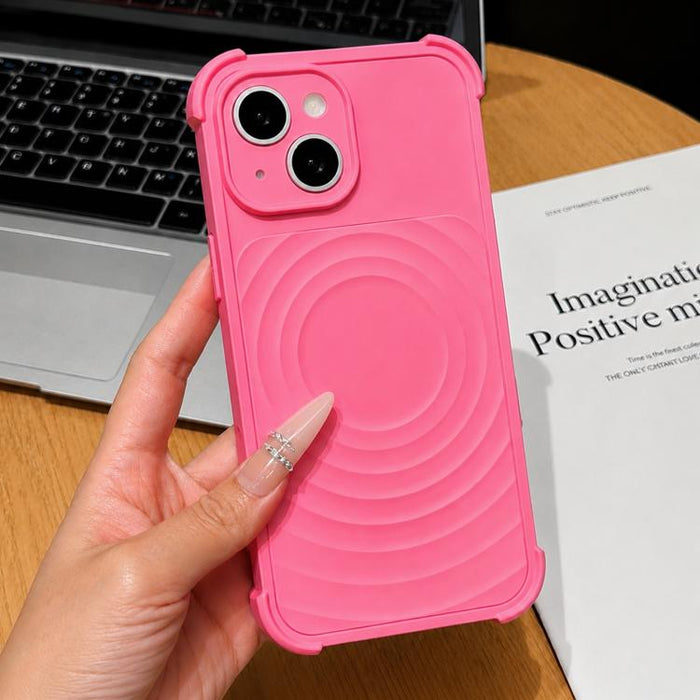 Funda magnética para teléfono con textura de ondas de agua y protector de lente., For iPhone 13 Pro Max, For iPhone 13 Pro, For iPhone 13