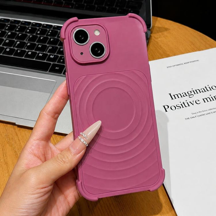 Funda magnética para teléfono con textura de ondas de agua y protector de lente., For iPhone 13 Pro Max, For iPhone 13 Pro, For iPhone 13