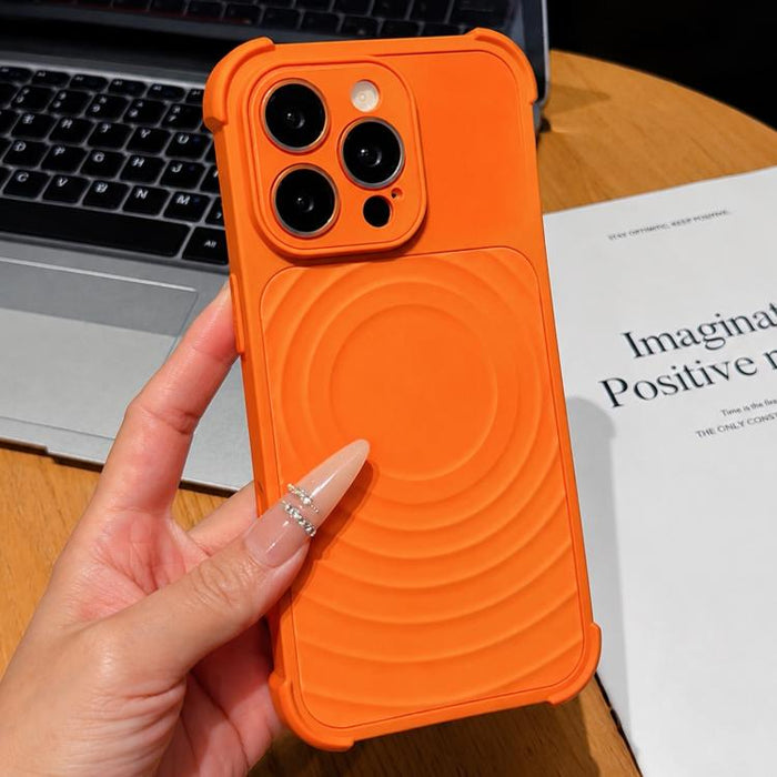 Funda magnética para teléfono con textura de ondas de agua y protector de lente., For iPhone 13 Pro Max, For iPhone 13 Pro, For iPhone 13