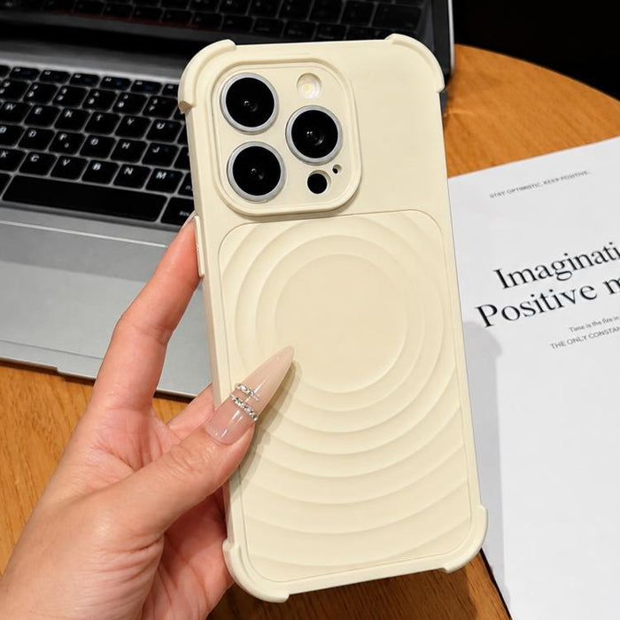 Funda magnética para teléfono con textura de ondas de agua y protector de lente., For iPhone 13 Pro Max, For iPhone 13 Pro, For iPhone 13