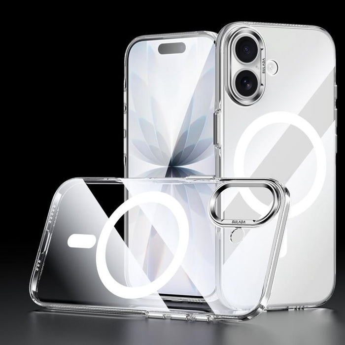 Funda magnética transparente para teléfono móvil de la serie Crystal de SULADA, For iPhone 17 Pro Max, For iPhone 17 Pro, For iPhone 17