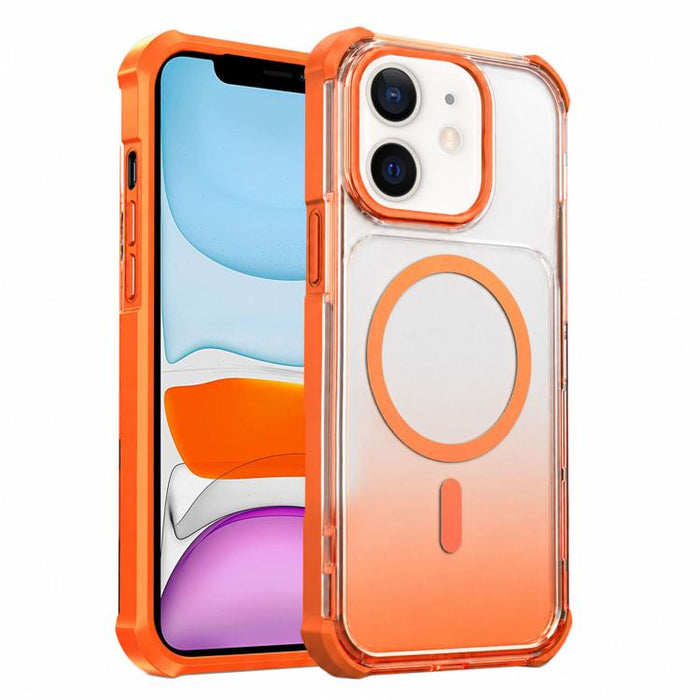 Funda magnética transparente con degradado para teléfono, For iPhone 12, For iPhone 12 Pro Max, For iPhone 12 Pro, For iPhone 11 Pro Max, For iPhone 11