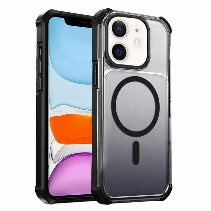 Funda magnética transparente con degradado para teléfono, For iPhone 12, For iPhone 12 Pro Max, For iPhone 12 Pro, For iPhone 11 Pro Max, For iPhone 11