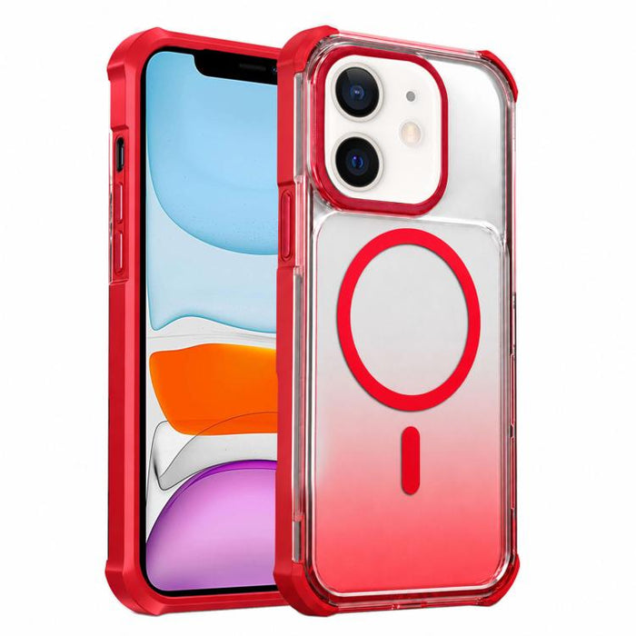 Funda magnética transparente con degradado para teléfono, For iPhone 12, For iPhone 12 Pro Max, For iPhone 12 Pro, For iPhone 11 Pro Max, For iPhone 11