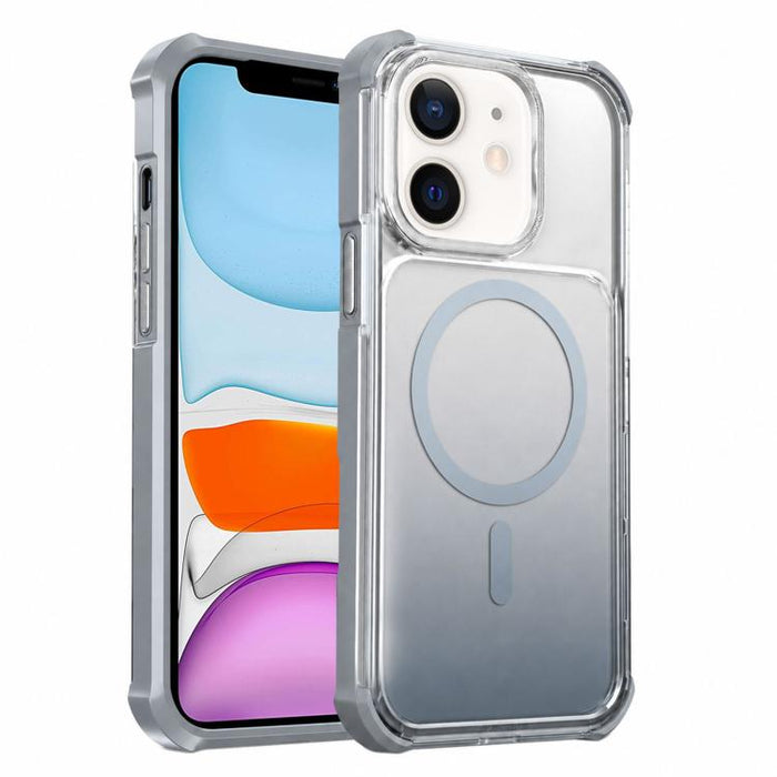Funda magnética transparente con degradado para teléfono, For iPhone 12, For iPhone 12 Pro Max, For iPhone 12 Pro, For iPhone 11 Pro Max, For iPhone 11