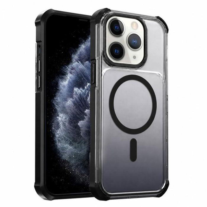 Funda magnética transparente con degradado para teléfono, For iPhone 12, For iPhone 12 Pro Max, For iPhone 12 Pro, For iPhone 11 Pro Max, For iPhone 11