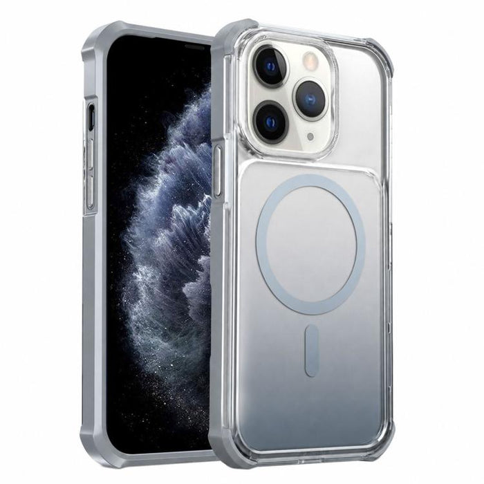 Funda magnética transparente con degradado para teléfono, For iPhone 12, For iPhone 12 Pro Max, For iPhone 12 Pro, For iPhone 11 Pro Max, For iPhone 11