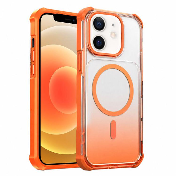 Funda magnética transparente con degradado para teléfono, For iPhone 12, For iPhone 12 Pro Max, For iPhone 12 Pro, For iPhone 11 Pro Max, For iPhone 11