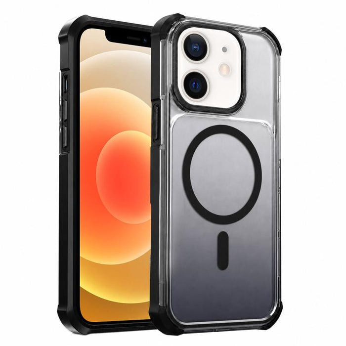 Funda magnética transparente con degradado para teléfono, For iPhone 12, For iPhone 12 Pro Max, For iPhone 12 Pro, For iPhone 11 Pro Max, For iPhone 11