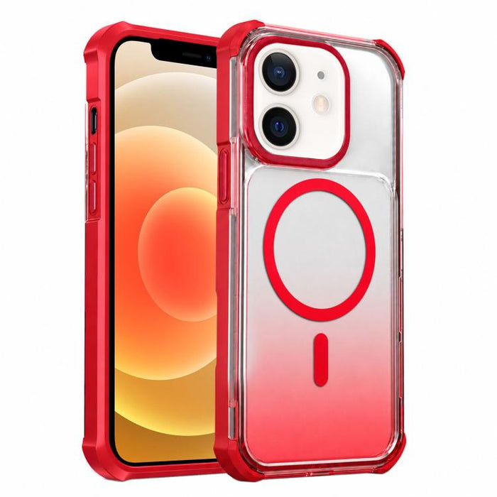 Funda magnética transparente con degradado para teléfono, For iPhone 12, For iPhone 12 Pro Max, For iPhone 12 Pro, For iPhone 11 Pro Max, For iPhone 11