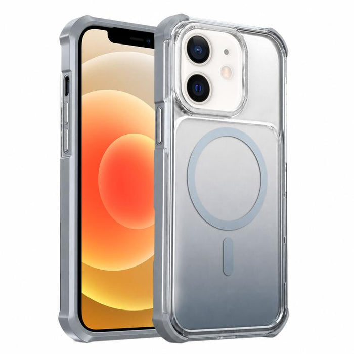 Funda magnética transparente con degradado para teléfono, For iPhone 12, For iPhone 12 Pro Max, For iPhone 12 Pro, For iPhone 11 Pro Max, For iPhone 11