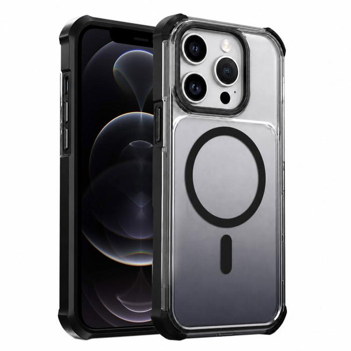 Funda magnética transparente con degradado para teléfono, For iPhone 12, For iPhone 12 Pro Max, For iPhone 12 Pro, For iPhone 11 Pro Max, For iPhone 11