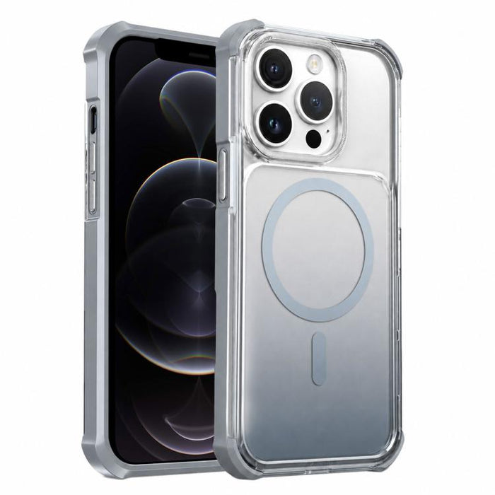 Funda magnética transparente con degradado para teléfono, For iPhone 12, For iPhone 12 Pro Max, For iPhone 12 Pro, For iPhone 11 Pro Max, For iPhone 11