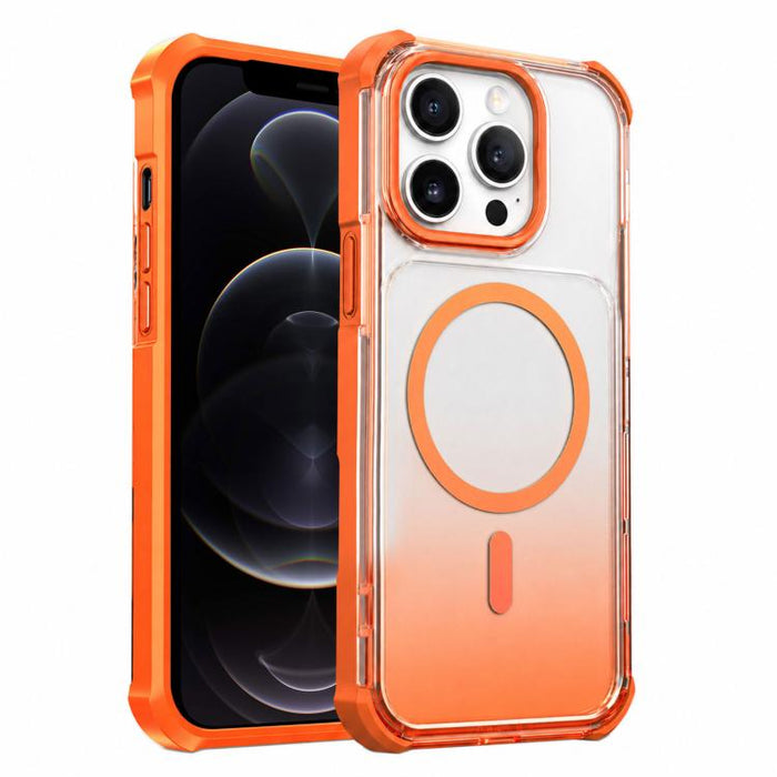 Funda magnética transparente con degradado para teléfono, For iPhone 12, For iPhone 12 Pro Max, For iPhone 12 Pro, For iPhone 11 Pro Max, For iPhone 11