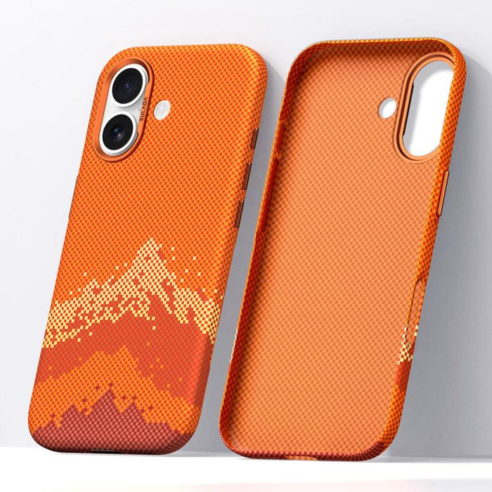 Funda para teléfono SULADA Kevlar con textura de rejilla de píxeles y tacto suave, For iPhone 17 Pro Max, For iPhone 17 Pro, For iPhone 17