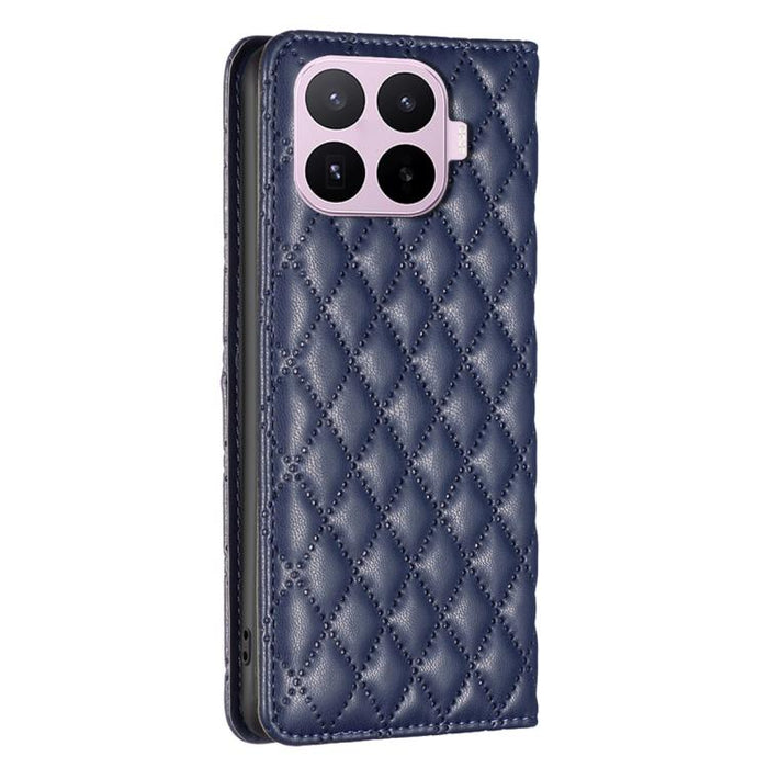 Funda de cuero magnética con diseño de celosía de diamante para teléfono plegable, For Xiaomi 17T Pro 5G, For Xiaomi 17T 5G