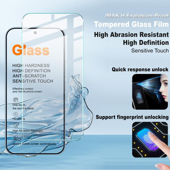 Protector de pantalla de vidrio templado serie H de imak, compatible con desbloqueo por huella dactilar., For Xiaomi 17 Max 5G / Xiaomi 17 Pro Max, For Xiaomi 17T Pro 5G / Redmi K80 Ultra, For Xiaomi 17T 5G / Redmi K90