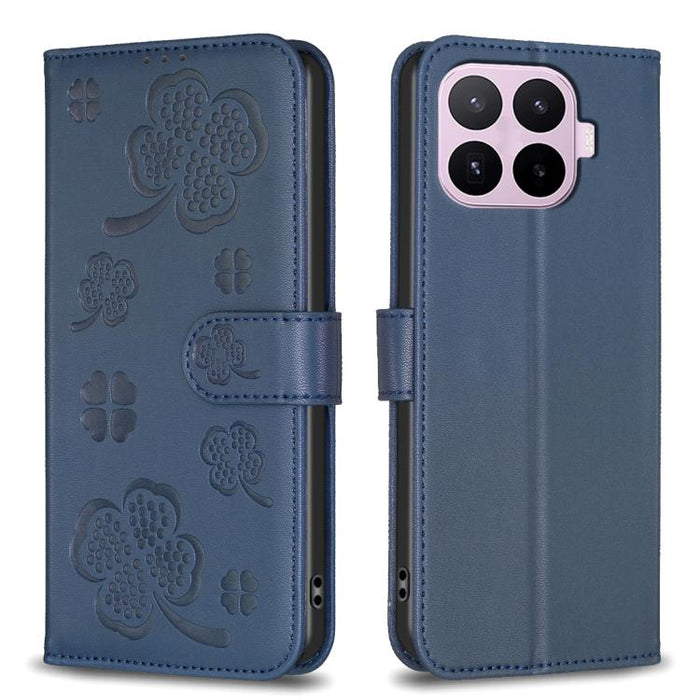Funda para teléfono de cuero repujado de cuatro hojas, For Xiaomi 17T Pro 5G, For Xiaomi 17T 5G