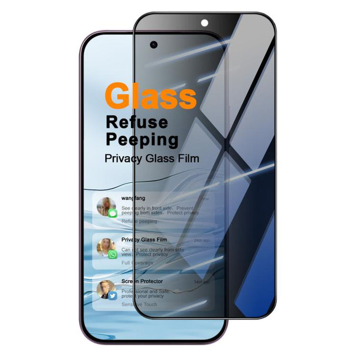 Protector de pantalla de vidrio templado de privacidad completa imak, compatible con desbloqueo por huella dactilar., For Xiaomi 17 Max 5G, For Xiaomi 17T Pro 5G, For Xiaomi 17T 5G, For Xiaomi 15T 5G / 15T Pro 5G