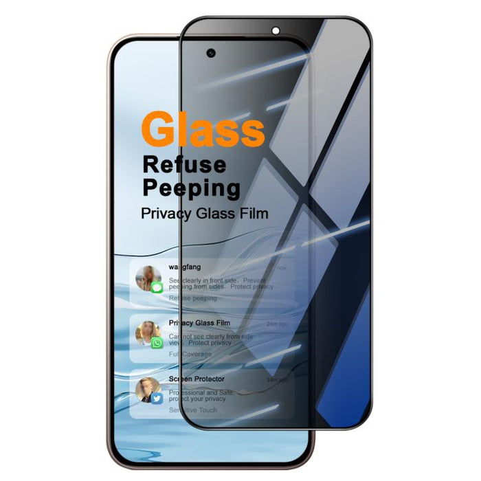 Protector de pantalla de vidrio templado de privacidad completa imak, compatible con desbloqueo por huella dactilar., For Xiaomi 17 Max 5G, For Xiaomi 17T Pro 5G, For Xiaomi 17T 5G, For Xiaomi 15T 5G / 15T Pro 5G