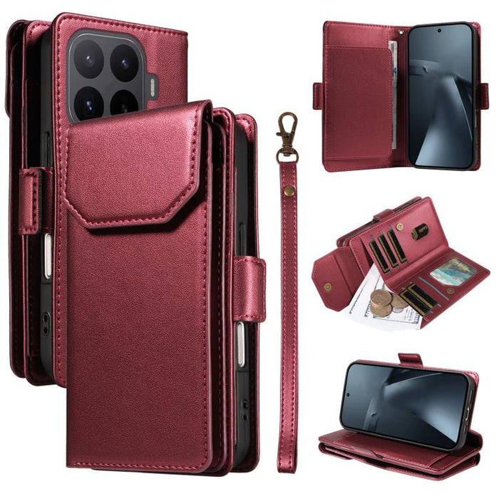 Funda de cuero para teléfono con múltiples tarjetas y correa., For Xiaomi 17 Max 5G, For Xiaomi 17T Pro 5G Global, For Xiaomi 17T 5G Global