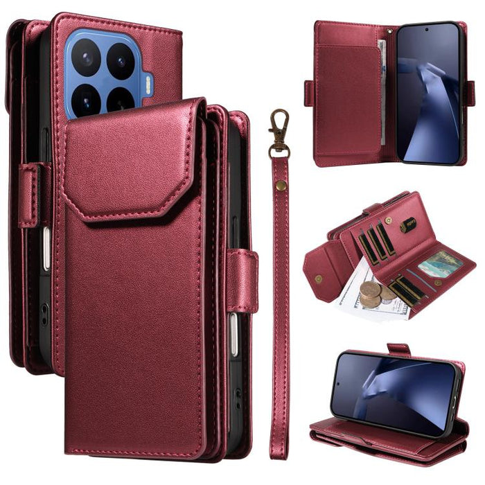 Funda de cuero para teléfono con múltiples tarjetas y correa., For Xiaomi 17 Max 5G, For Xiaomi 17T Pro 5G Global, For Xiaomi 17T 5G Global