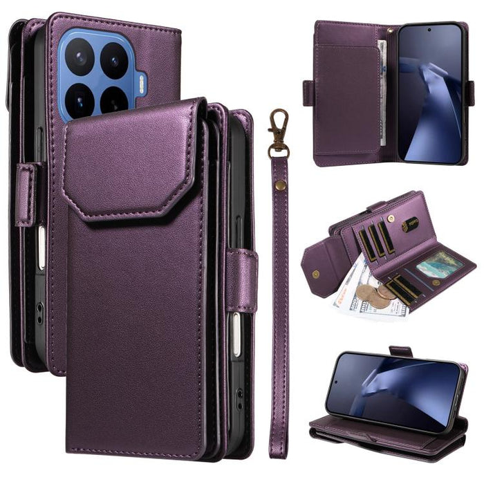 Funda de cuero para teléfono con múltiples tarjetas y correa., For Xiaomi 17 Max 5G, For Xiaomi 17T Pro 5G Global, For Xiaomi 17T 5G Global