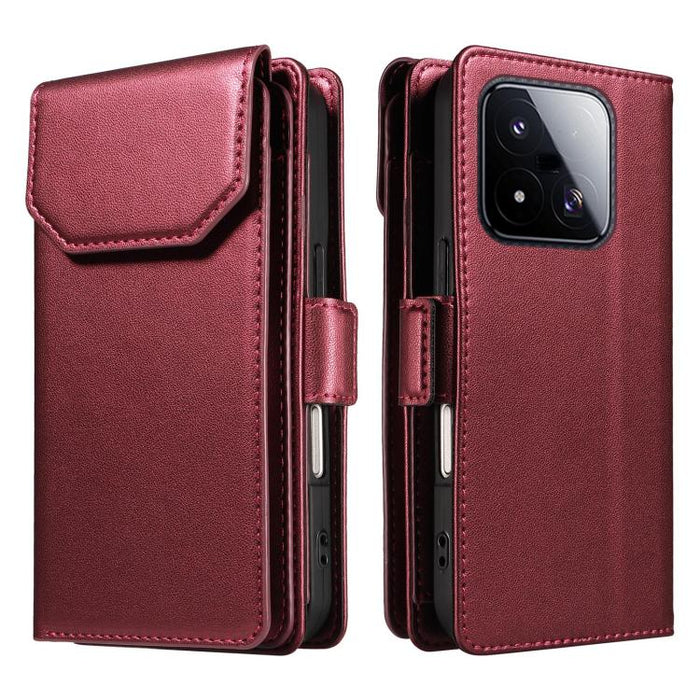 Funda de cuero para teléfono con múltiples tarjetas y correa., For Xiaomi 17 Max 5G, For Xiaomi 17T Pro 5G Global, For Xiaomi 17T 5G Global