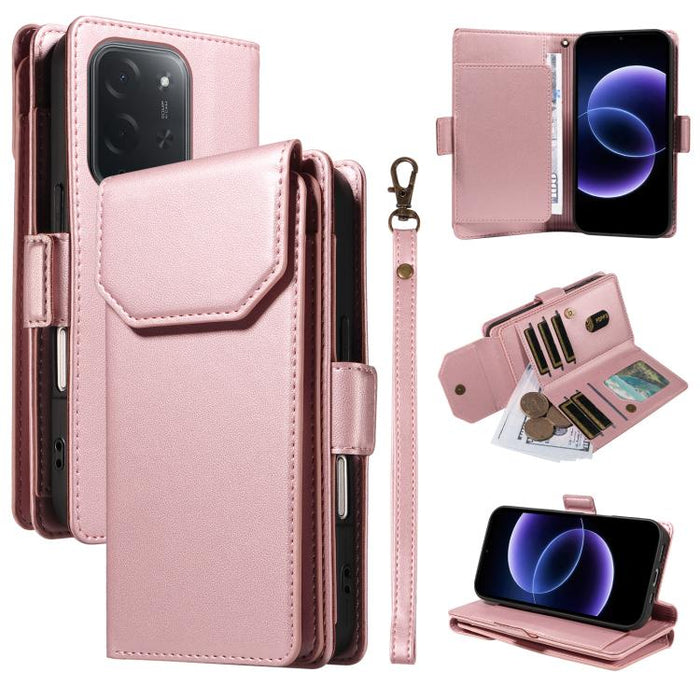 Funda de cuero para teléfono con múltiples tarjetas y correa., For Xiaomi 17 Max 5G, For Xiaomi 17T Pro 5G Global, For Xiaomi 17T 5G Global