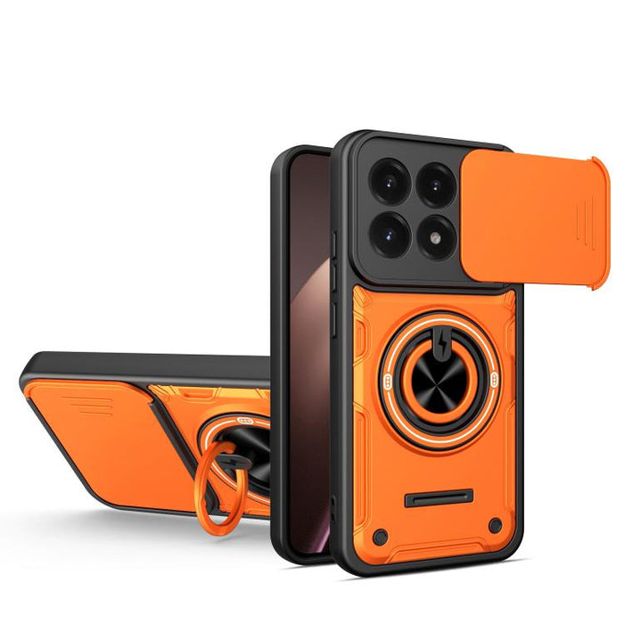 Funda para teléfono multifuncional Camshield con soporte deslizante para anillo, For Xiaomi 17 Pro Max, For Xiaomi 17 Pro, For Xiaomi 17, For Xiaomi 15T Pro 5G, For Xiaomi 15T 5G
