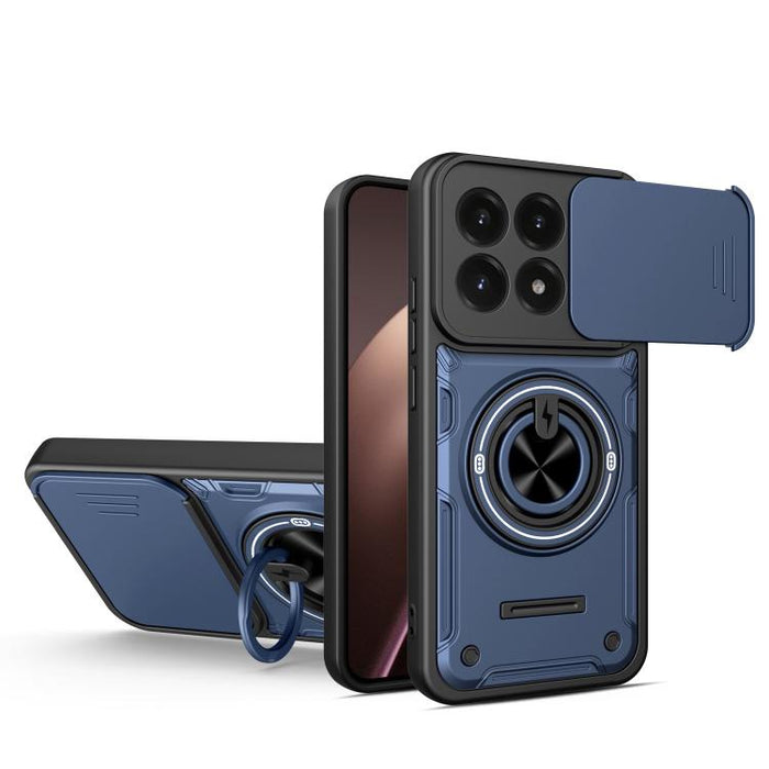Funda para teléfono multifuncional Camshield con soporte deslizante para anillo, For Xiaomi 17 Pro Max, For Xiaomi 17 Pro, For Xiaomi 17, For Xiaomi 15T Pro 5G, For Xiaomi 15T 5G