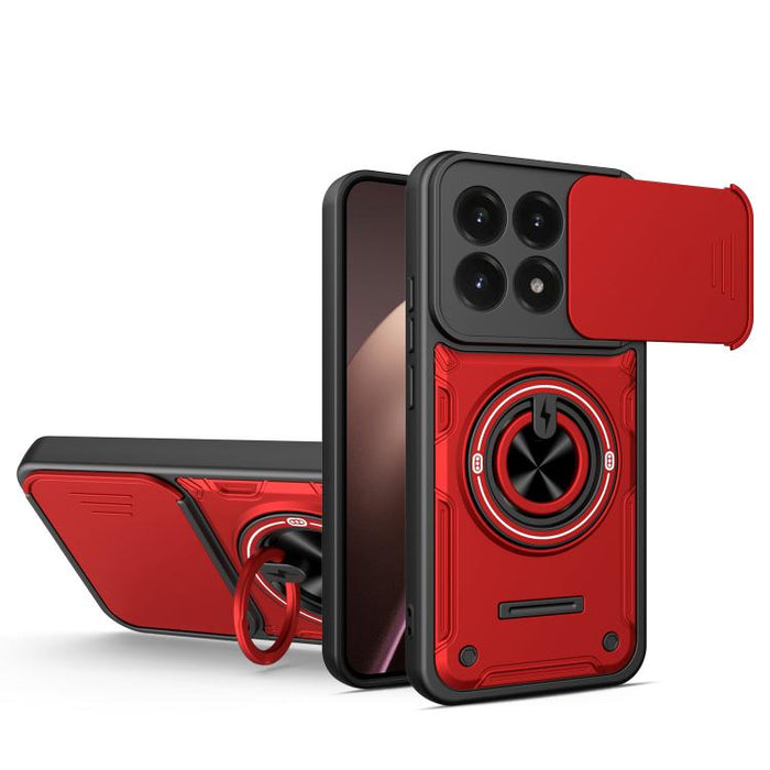 Funda para teléfono multifuncional Camshield con soporte deslizante para anillo, For Xiaomi 17 Pro Max, For Xiaomi 17 Pro, For Xiaomi 17, For Xiaomi 15T Pro 5G, For Xiaomi 15T 5G