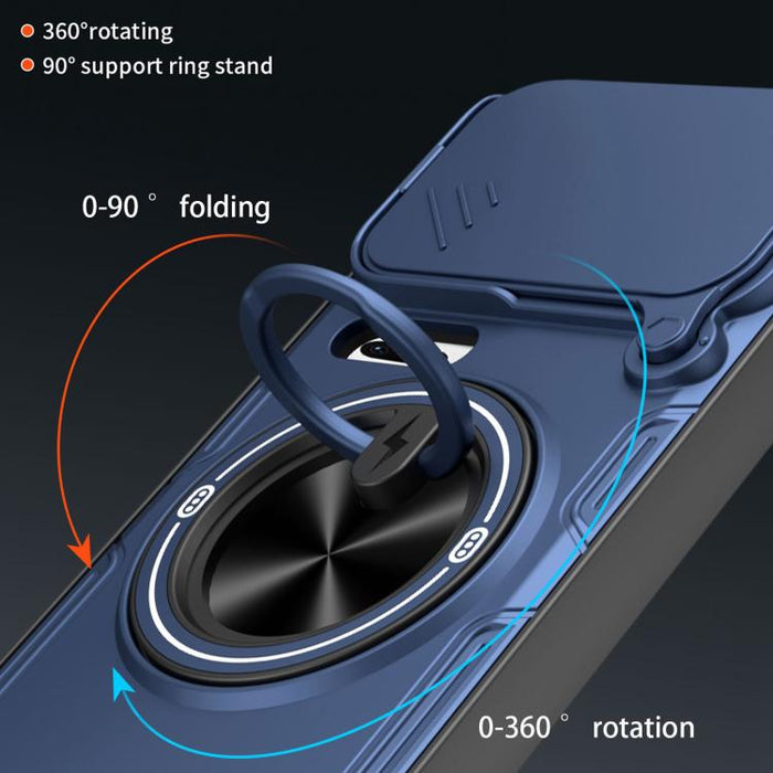 Funda para teléfono multifuncional Camshield con soporte deslizante para anillo, For Xiaomi 17 Pro Max, For Xiaomi 17 Pro, For Xiaomi 17, For Xiaomi 15T Pro 5G, For Xiaomi 15T 5G