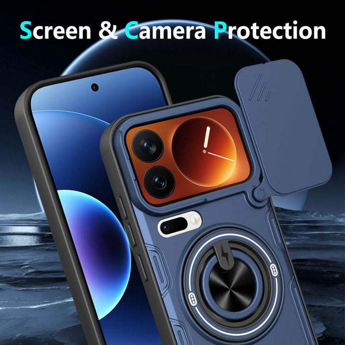 Funda para teléfono multifuncional Camshield con soporte deslizante para anillo, For Xiaomi 17 Pro Max, For Xiaomi 17 Pro, For Xiaomi 17, For Xiaomi 15T Pro 5G, For Xiaomi 15T 5G