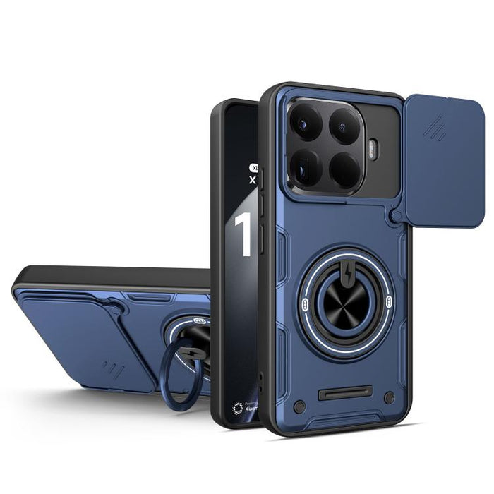 Funda para teléfono multifuncional Camshield con soporte deslizante para anillo, For Xiaomi 17 Pro Max, For Xiaomi 17 Pro, For Xiaomi 17, For Xiaomi 15T Pro 5G, For Xiaomi 15T 5G